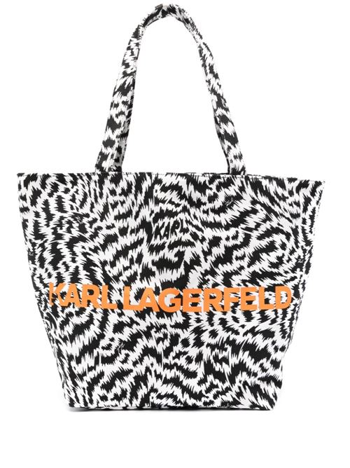 Borsa donna tote zebrata Karl Lagerfeld | 241W3887998
